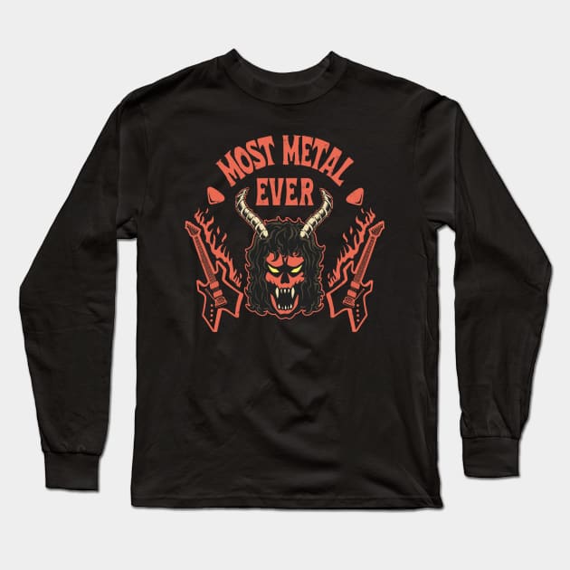 MOST METAL EVER Long Sleeve T-Shirt by BetMac